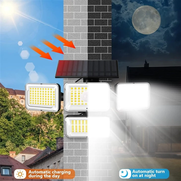 2800LM Motion Sensor Solar Lights Outdoor factory